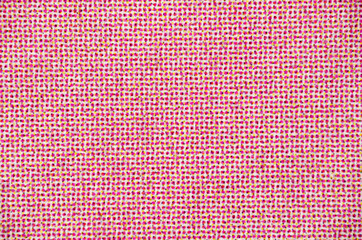 Macro of Pink and Yellow Halftone Print on White Paper
