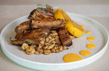 pork ribs with shrimp