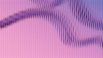 Ribbed glass background with refraction effect. Reeded glass with abstract shapes. Abstract background