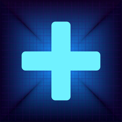 Vector illustration on a blue background