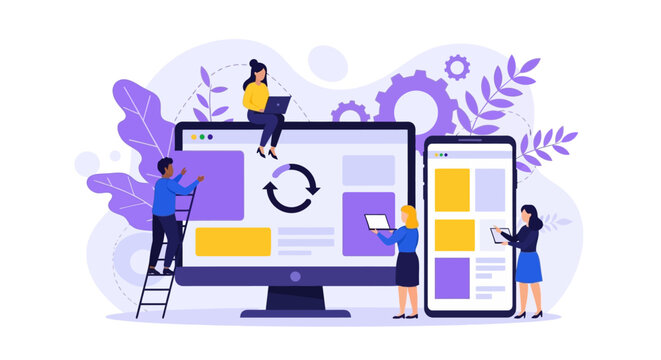 Responsive Web Design Team Collaboration on Website and Mobile App.