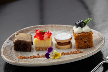 variety of desserts