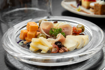 cheese and ham platter