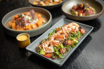 variety of Peruvian dishes