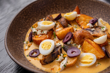 traditional Peruvian food, native potatoes