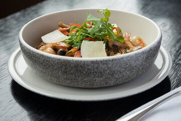 Rissoni with mushrooms