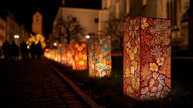 laterne beim st martinszumzug.