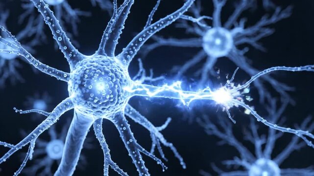 Illustration of neurons, the fundamental units of the brain