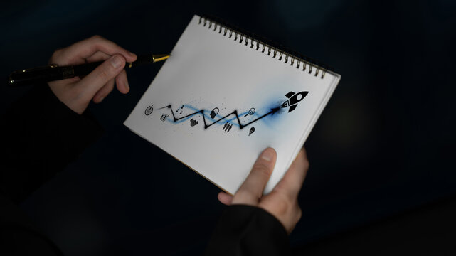 Business growth strategy drives business, growth, and success by following structured roadmap, analysis, and progress toward long-term achievement Latch