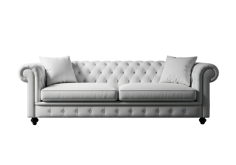 white leather sofa