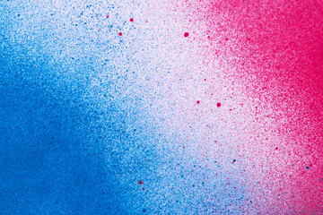 赤と青のスプレー塗料で塗った背景	