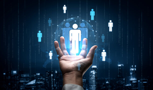 A concept of global leadership and network influence. A central team or individual connects with a professional network distributed across the world map, representing worldwide reach. Fermion