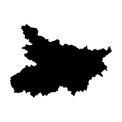 Obraz premium Bihar (States and union territories of India, Federated states, Republic of India) map vector illustration, scribble sketch Bihar state map