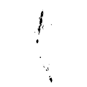 Andaman and Nicobar Islands (States and union territories of India, Federated states, Republic of India) map vector illustration, scribble sketch Andaman and Nicobar Islands state map