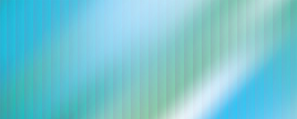 Ribbed glass background in blue tones. Gradient texture with a wavy pattern creating a soft blurred effect. Stylish corrugated glass surface for design and decoration. Vector bg.