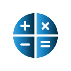 Obraz premium Calculator icon design template