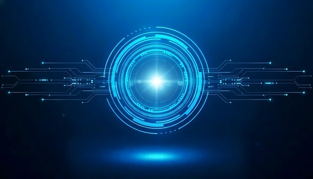 Technology digital interface artificial intelligence hologram future network abstract background computer ai information futuristic communication concept. virtual data cyberspace innovation display.3D - Powered by Adobe