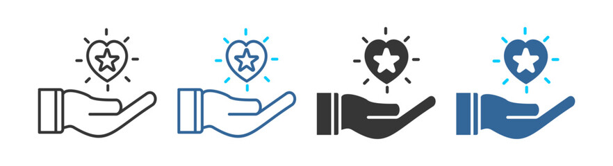 hope icon set multiple style collection	