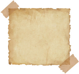 Antique Torn Paper Watercolor with Torn Edges