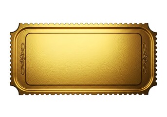Grab this glamorous golden ticket mockup for your next event or promotion and watch sales soar