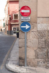Street signs and looks of european streets