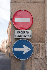 Street signs and looks of european streets