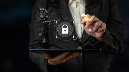 AI cyber security system using biometric authentication and privacy control. Cyber security...