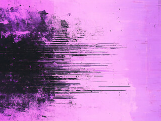 Dissolving Text Effect with a Dramatic Twist: Blurred, Grained, Black, and Deep Purple Fonts on a Neutral Background