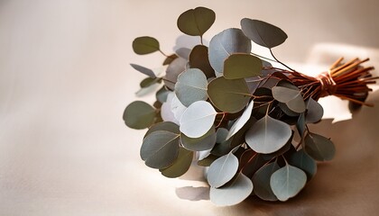 Dried Round Leaves Eucalyptus Bouquet