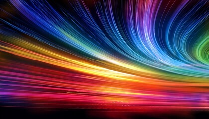 Dynamic Shifting Field Of Ephemeral Color Gradients Representing Non Linear Movement Introspection And Journey Without Destination Cosmic Streak Ephemeral