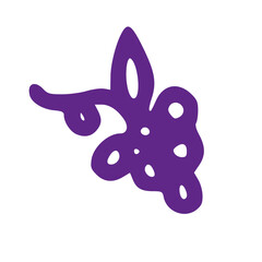 grape outline handdrawn icon