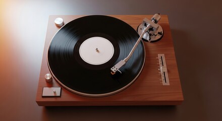 Nostalgic vibe turntable, an analog music experience for vinyl record lovers