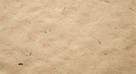 A close-up view of rustic, textured light brown handmade paper with visible fibers and an aged appearance, perfect for backgrounds.
