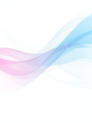 Fototapeta premium きらめくピンクと青の抽象的なウェーブ