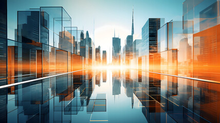 abstract city background