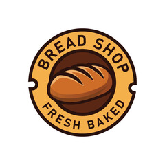 Elegant Bread shop logo design suitable for bakery store or bread store