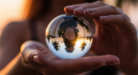 World in Hands Reflection on Nature and Global Connection