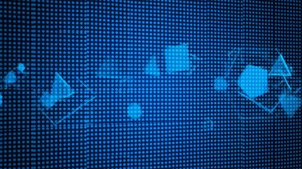 Blue dot matrix background with gradient and repeating pattern