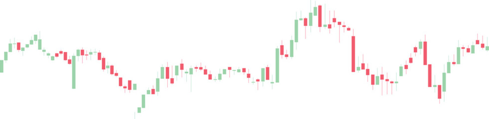 Global Financial Trading Chart Vector Background