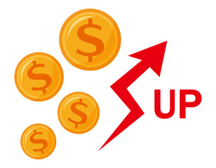 お金のイラスト　コイン　ドル