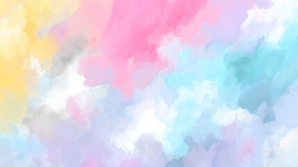Abstract Soft Pastel Colorful Cloudy Texture Background for Creative Design