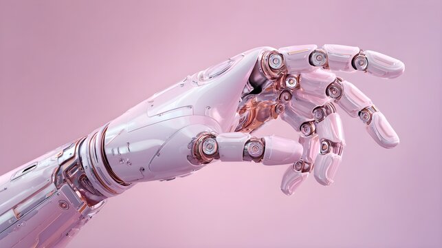 Futuristic robot hand