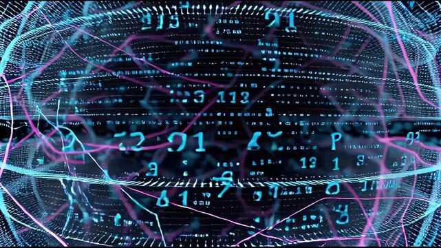 Visualizing Data A Neon Perspective on Digital Information and Complex Neural Networks