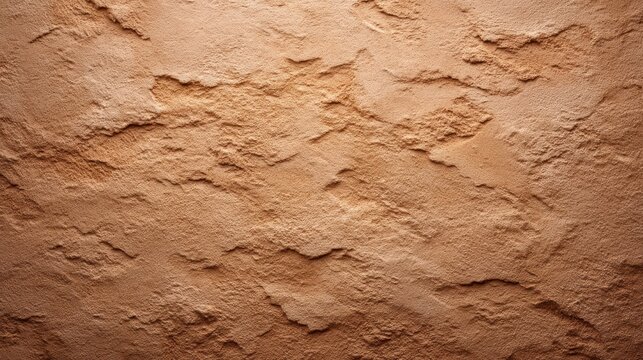 Textured background of rough clay or mud wall showcasing natural earthy tones and irregular surface patterns for artistic and design projects