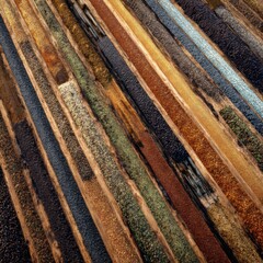 Vibrant Textures of Natural Materials with Earthy Tones and Organic Patterns for Creative Design Projects