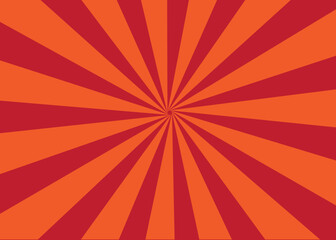 Obraz premium Groovy swirl pattern with retro starburst Orange and yellow wavy radial stripes background. Beautiful Explosion or surprise manga style effect