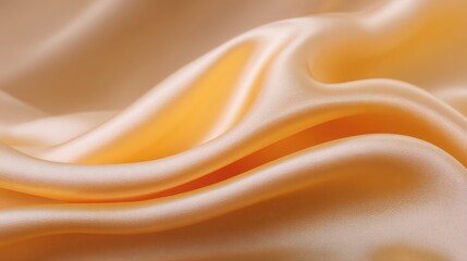 Obraz premium Smooth and Elegant Yellow Fabric Texture with Subtle Waves and Creases in Soft Lighting for Textile and Fashion Backgrounds