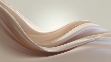 Soft Satin Fabric Drapery with Gentle Curves and Subtle Highlights, Perfect for Backgrounds and Textures in Creative Projects