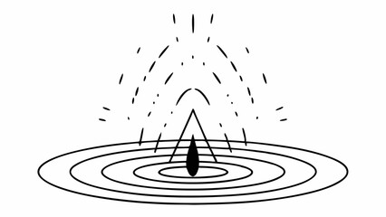 Vector Energy flows in circular waves, creating mesmerizing pattern of movement and light