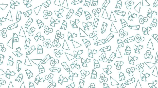 Vibrant abstract geometric pattern featuring interconnected lines and shapes, creating a dynamic and modern visual suitable for various design projects.